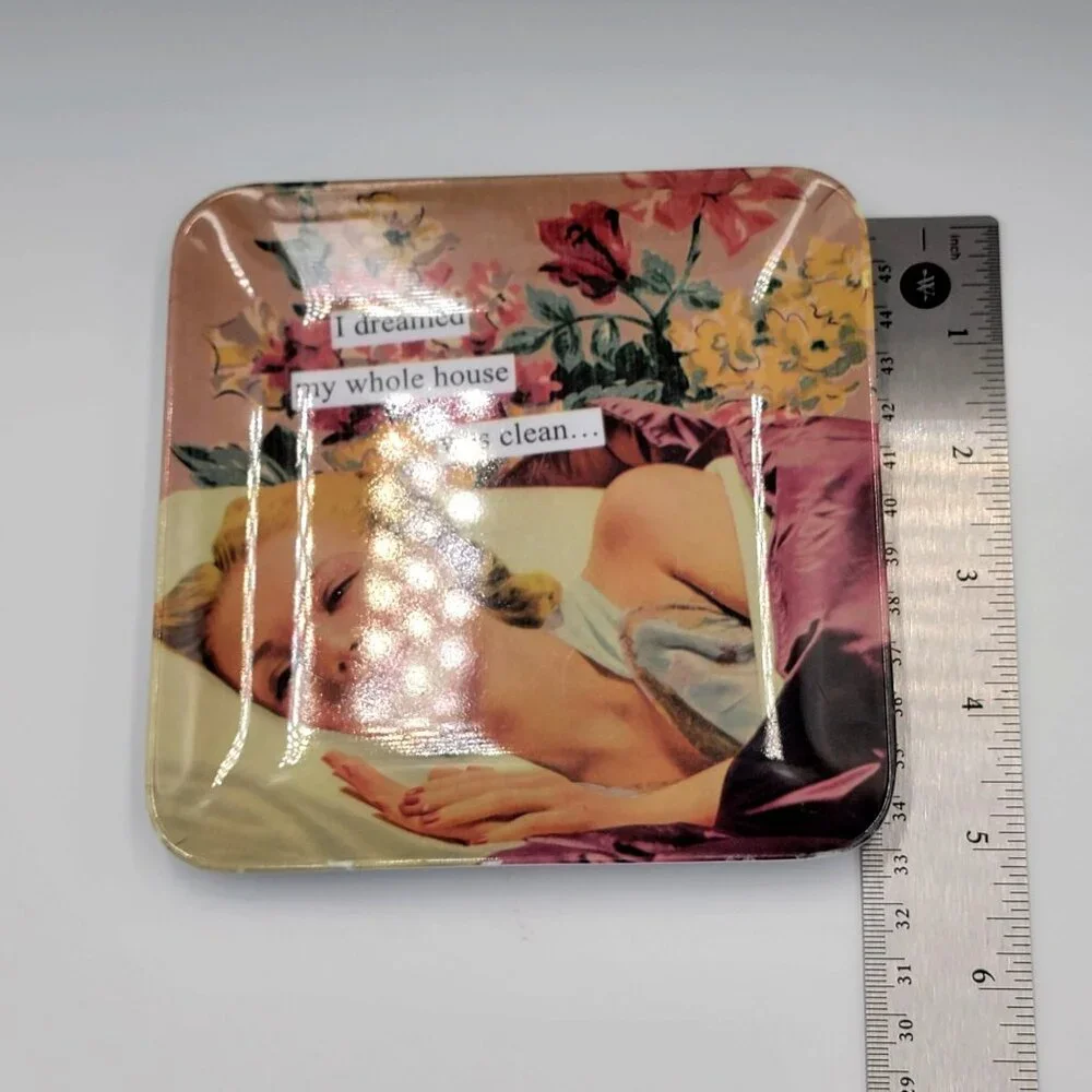 ANNE TANTOR Square Trinket Dish/Tray 
